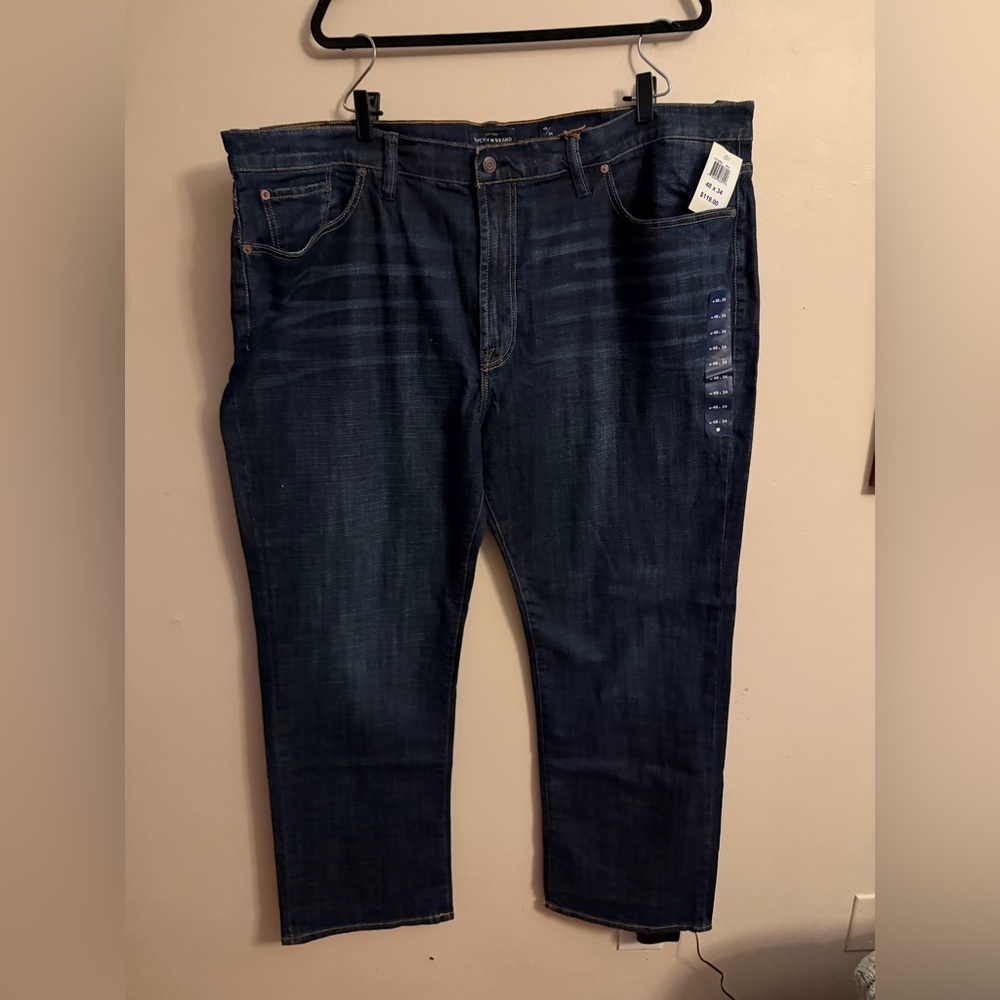 Men's Relaxed Straight Jeans in Dark Indigo